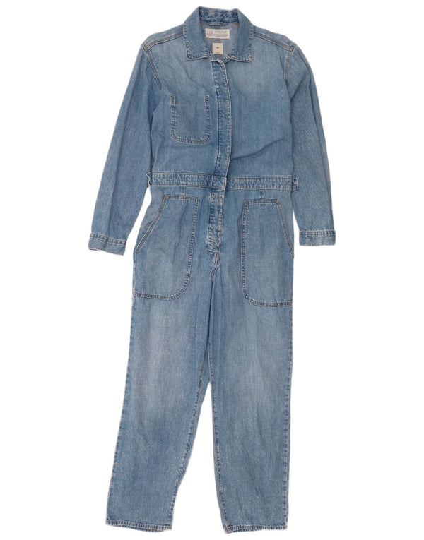 Tuta in denim da donna Gap US 10 Large in cotone blu