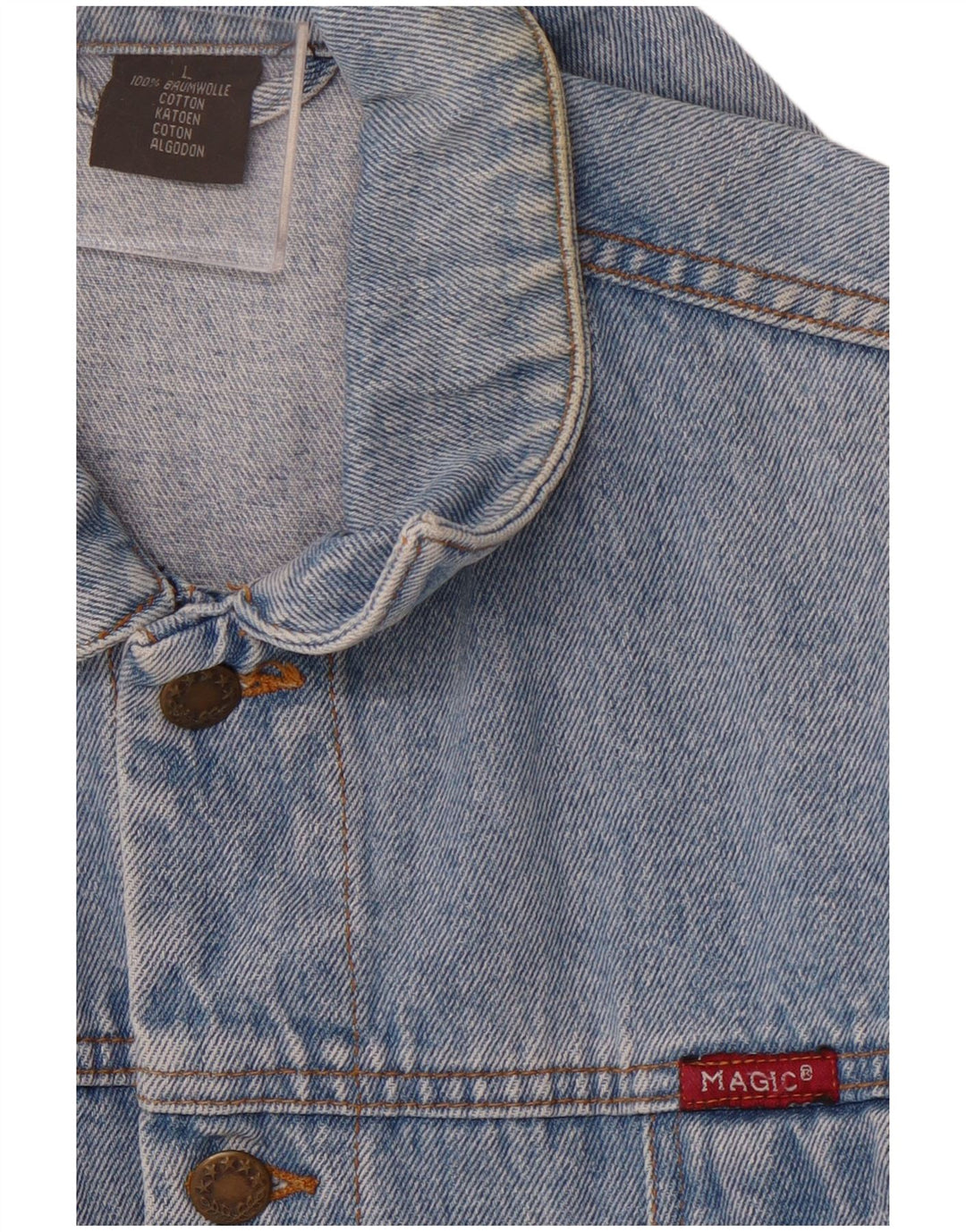 Giacca di jeans da donna MAGIC VENTURE UK 16 grande cotone blu