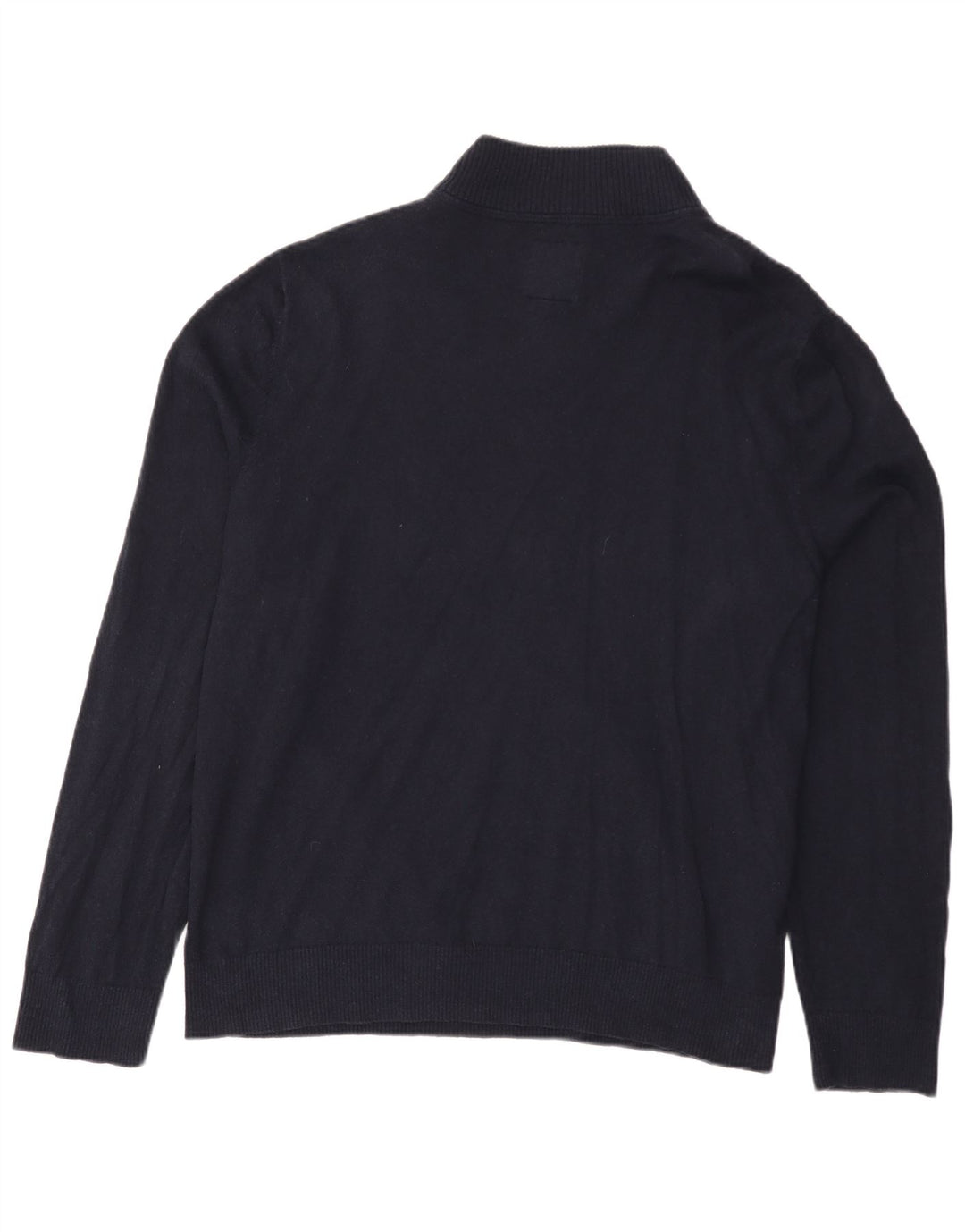 Maglione da uomo con collo con zip FAT FACE 3XL in cotone blu navy