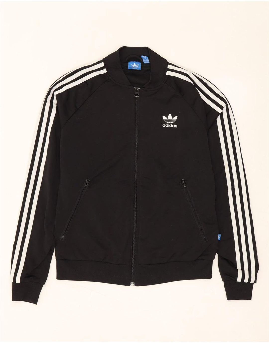ADIDAS Giacca da ginnastica da donna con grafica UK 10 Small Poliestere nero