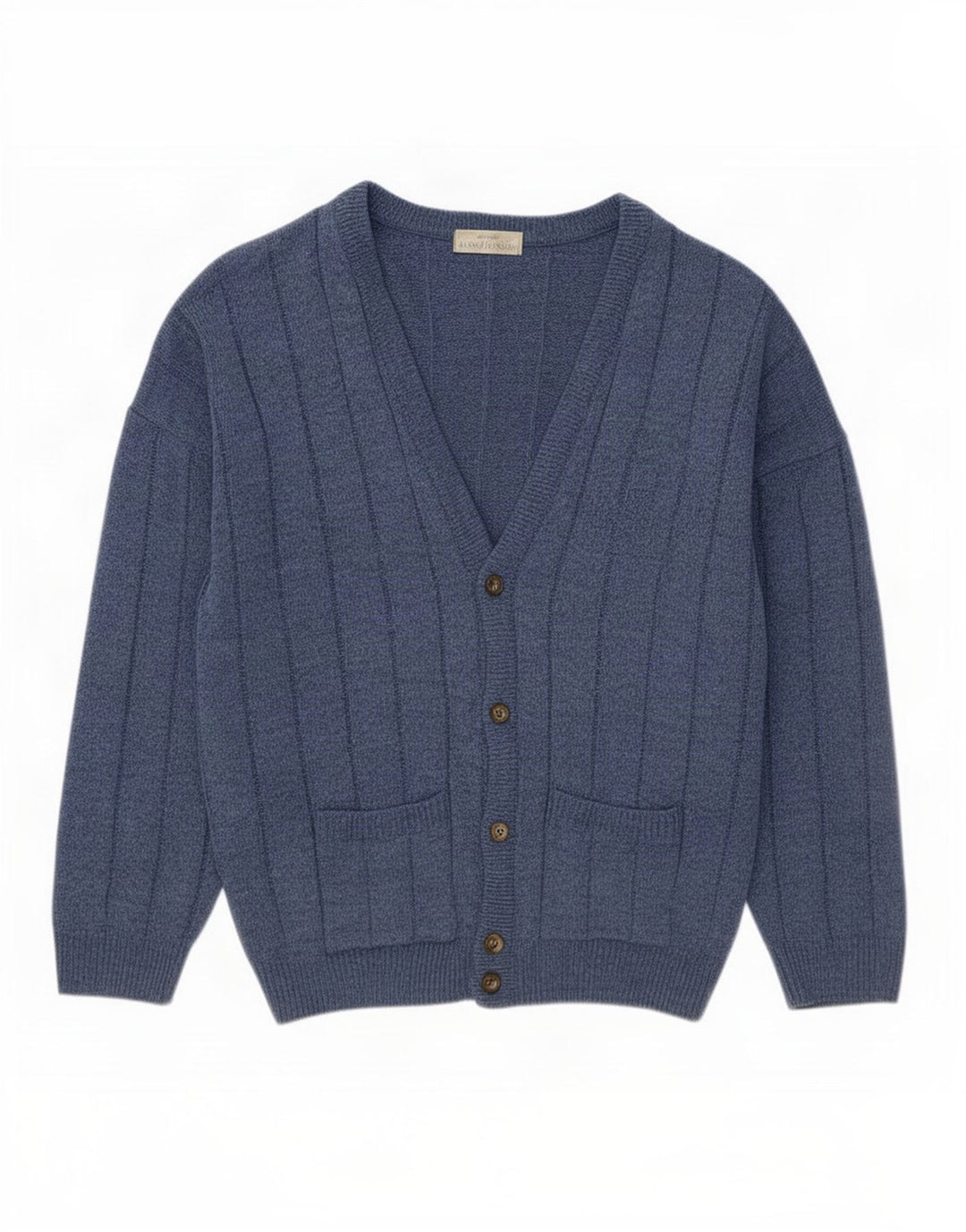 Marks & Spencer Mens St. Michael Cardigan Maglione XL Blu Navy Acrilico