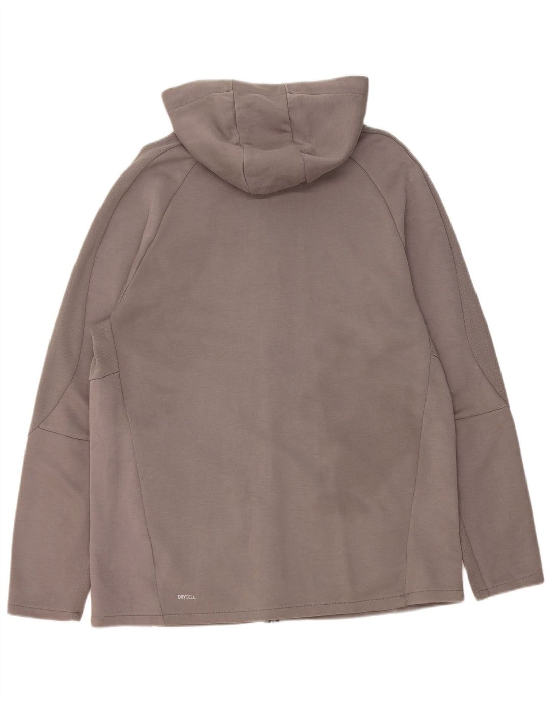 Felpa con cappuccio e zip da uomo Puma XL in cotone grigio