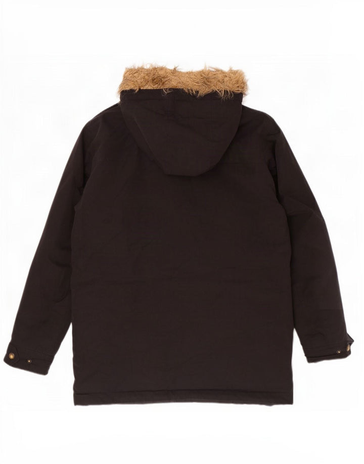 Giacca parka con cappuccio da uomo Jack & Jones UK 38 poliestere nero medio
