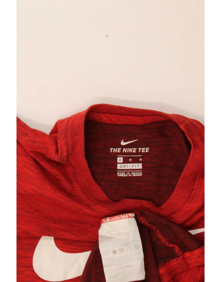 T-shirt grafica Nike da ragazzo Dri Fit Top 10-11 anni rosso medio chiazzato
