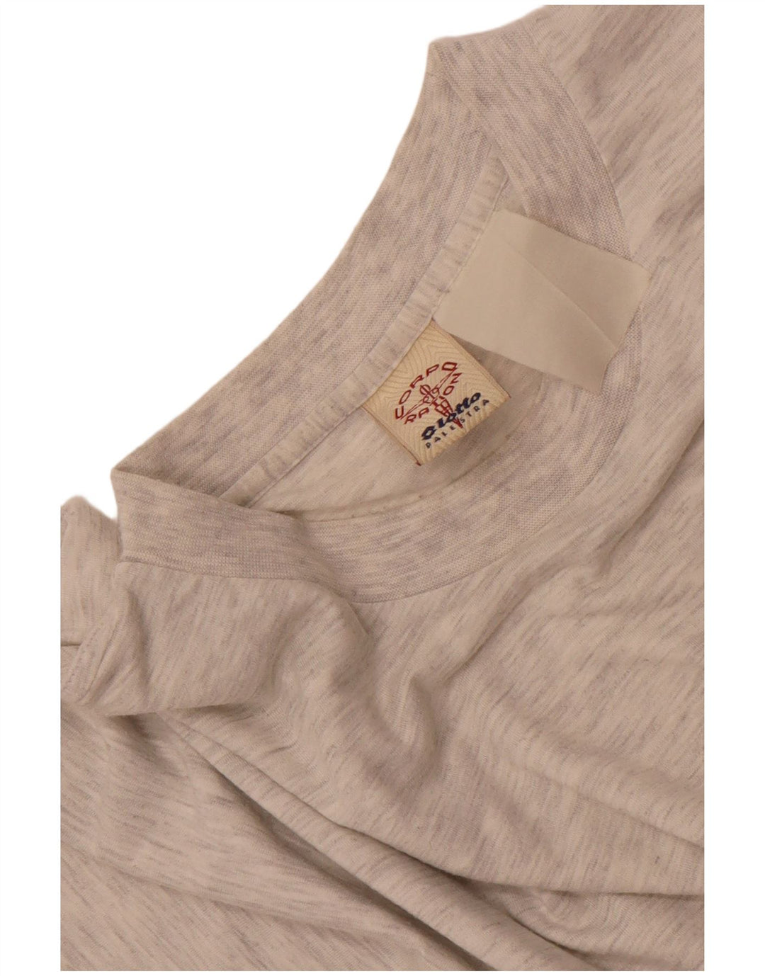T-shirt grafica da uomo Lotto Top grigio medio chiazzato