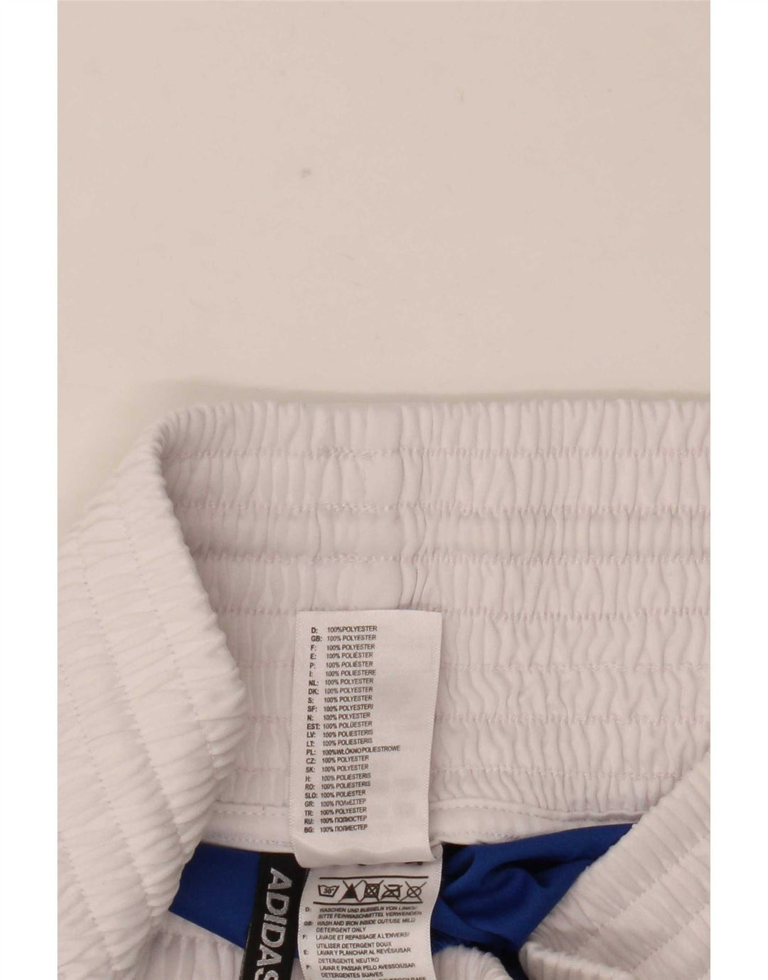 Pantaloncini sportivi da boxe da uomo Adidas, grandi, in poliestere color block blu
