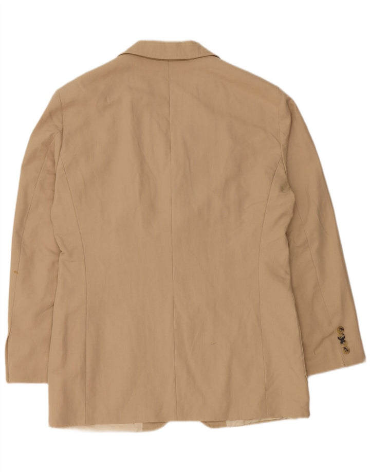 Giacca blazer a 3 bottoni da uomo Hugo Boss EU 48 cotone beige medio