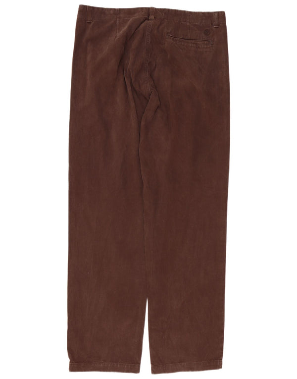 Pantaloni chino dritti da uomo Timberland W38 L34 cotone marrone