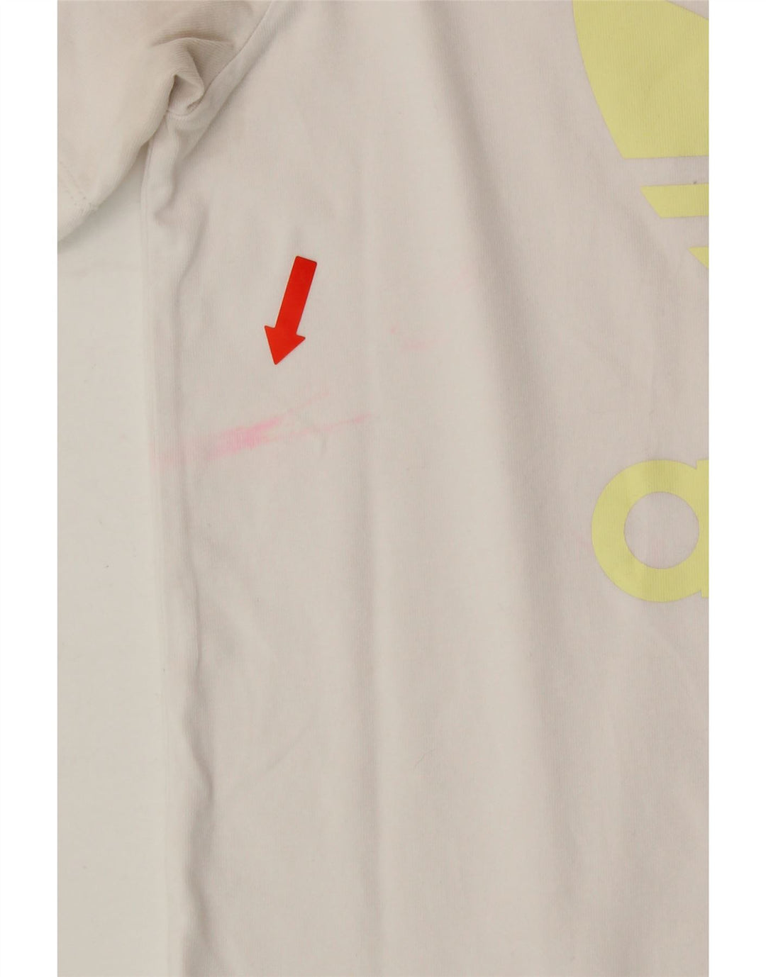 ADIDAS Womens Graphic T-Shirt Top UK 12 Medium White Cotton Vintage Adidas and Second-Hand Adidas from Messina Hembry 