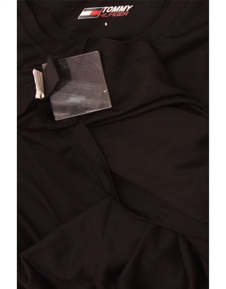 TOMMY HILFIGER T-shirt da uomo Top piccola nera in poliestere