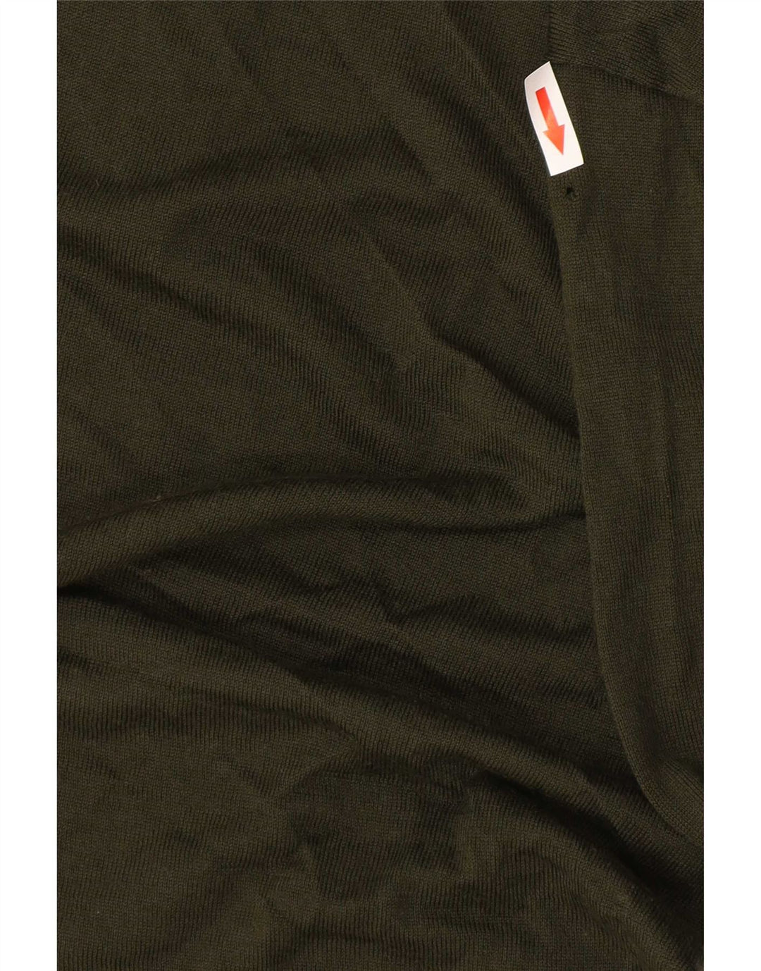Maglione Reiss da uomo con zip e collo grande in acrilico verde