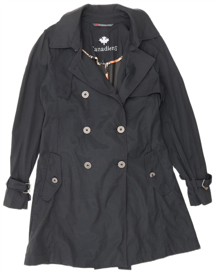 Trench Donna Canadiens IT 44 Medio Blu Navy Nylon