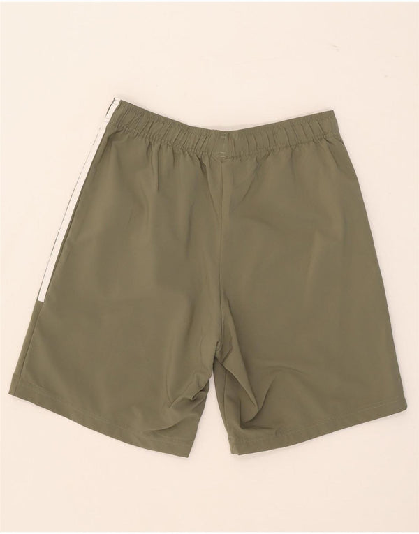 Pantaloncini sportivi Adidas da uomo medio poliestere kaki