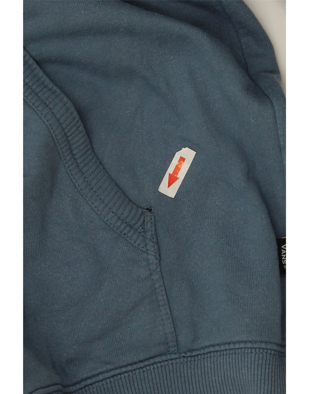 Felpa con cappuccio grafica da uomo Vans Large in cotone blu