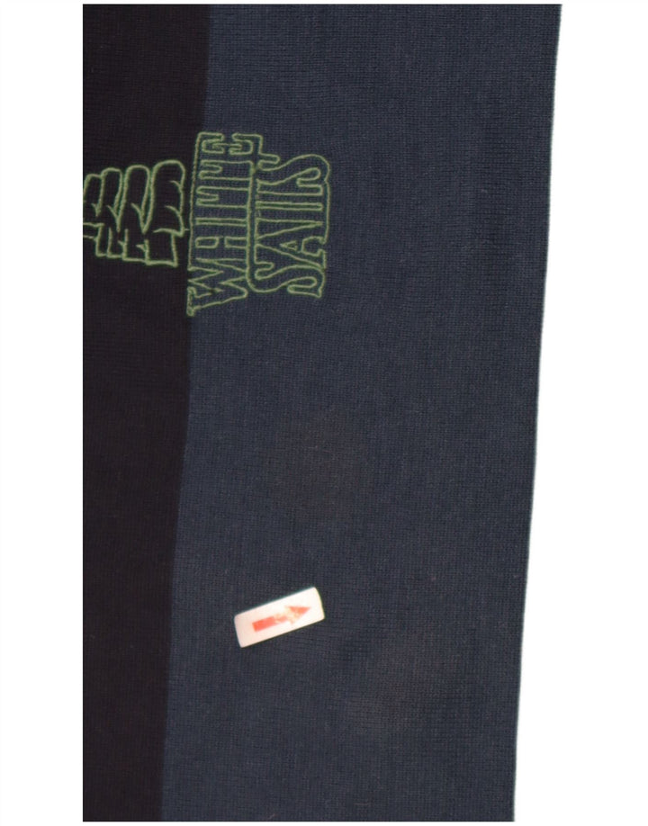 Maglione girocollo da uomo White Sails grande blocco di colori multicolore