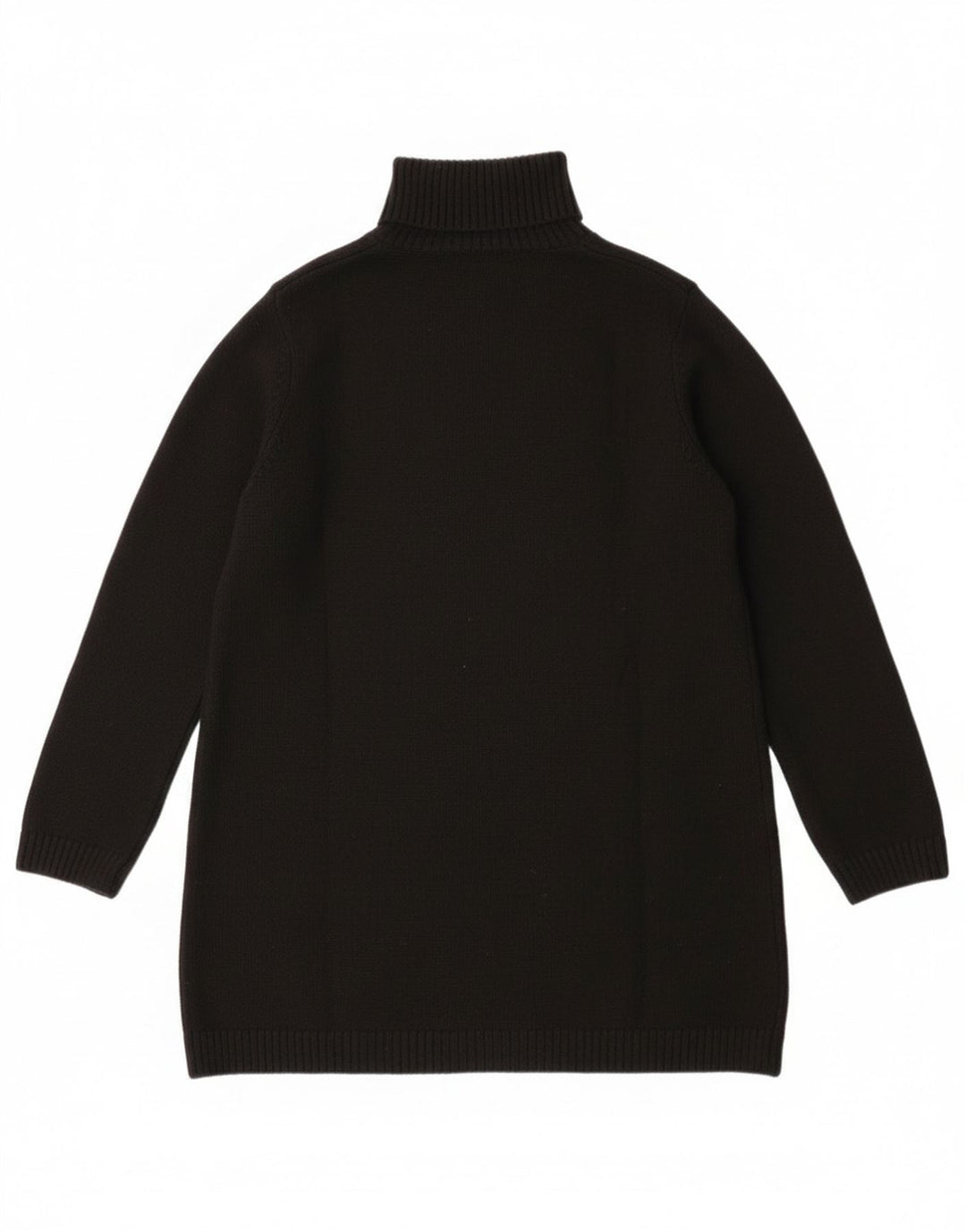 Maglione maglione a collo alto da donna Zara UK 14 poliestere nero medio