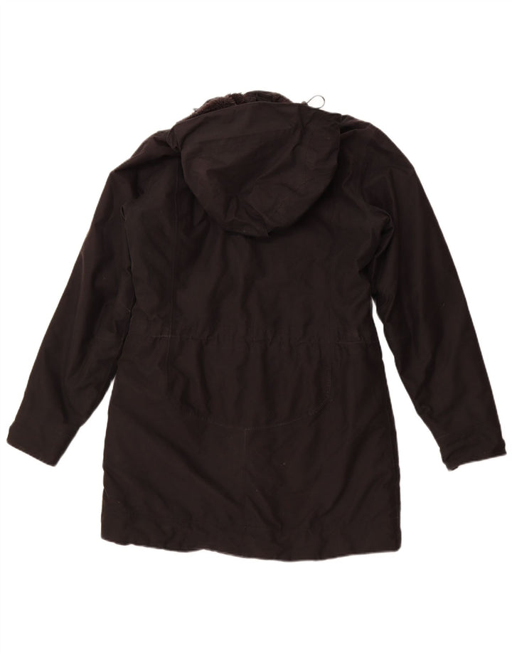 Giacca a vento con cappuccio da donna JACK WOLFSKIN UK 12/14 Medio Nero