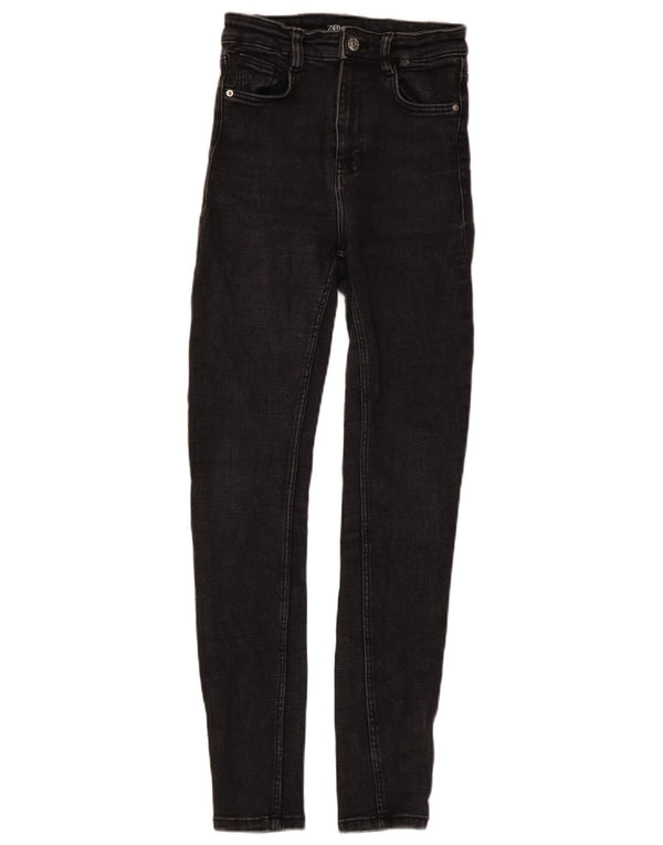 Jeans skinny da donna Zara EU 34 2XS W24 L26 Nero