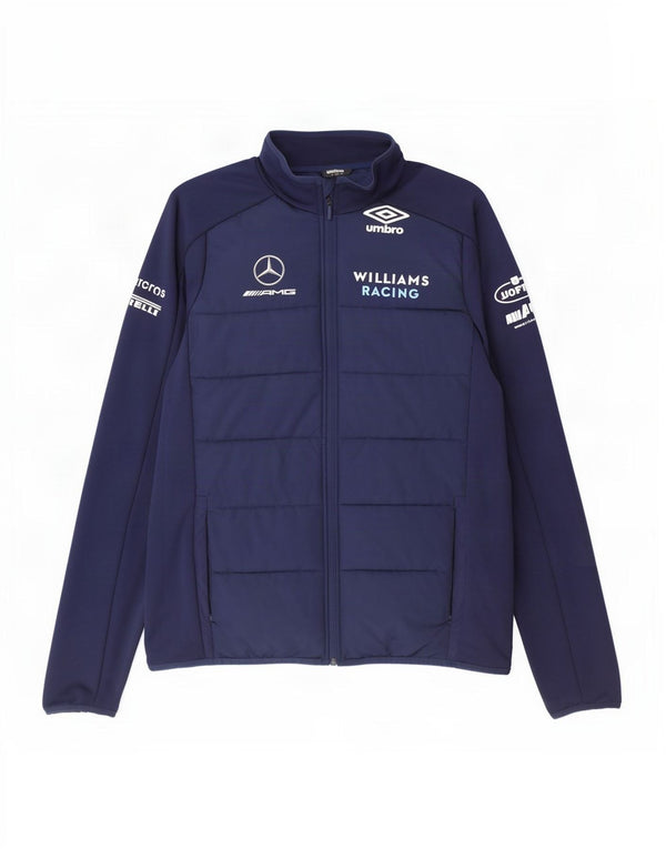 Umbro Mens Mercedes AMG Petronas Tracksuit Top Jacket Large Navy Blue