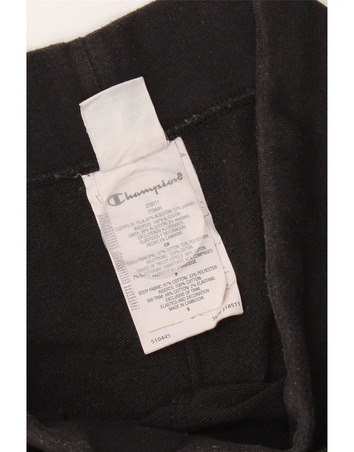 Pantaloncini sportivi grafici da uomo Champion piccoli in cotone nero