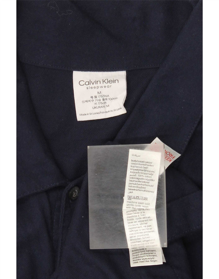 Camicia da uomo Calvin Klein in cotone blu navy medio