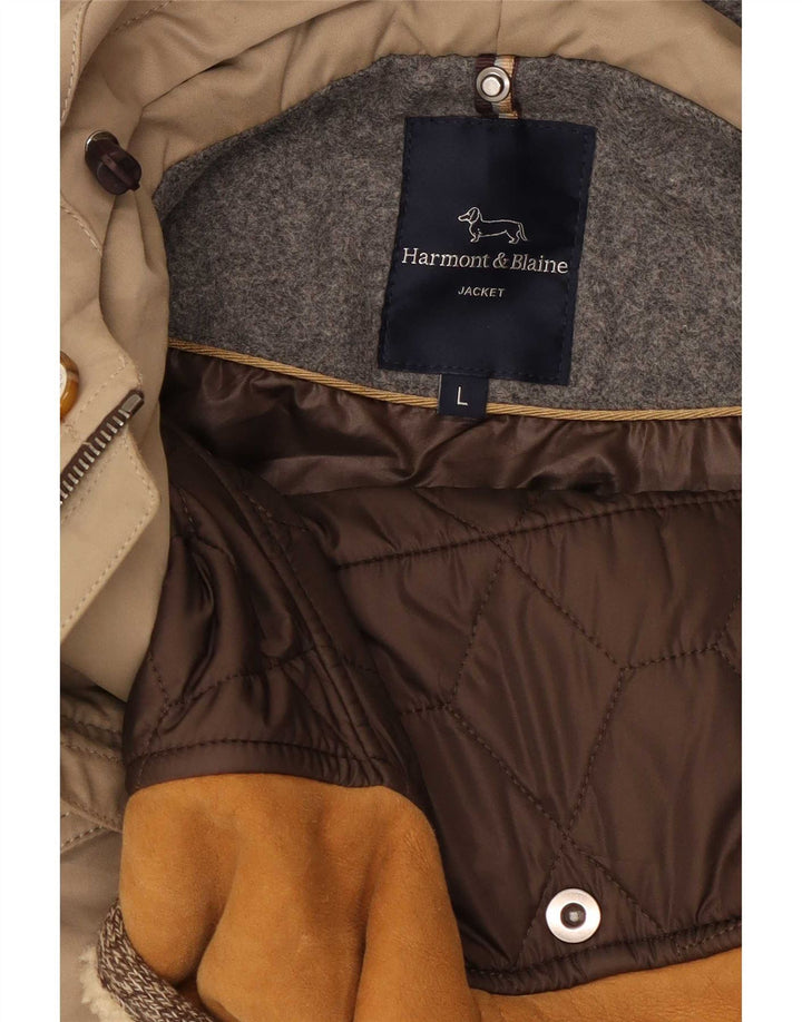 Giacca Parka con cappuccio da uomo Harmont & Blaine UK 40 Large Beige