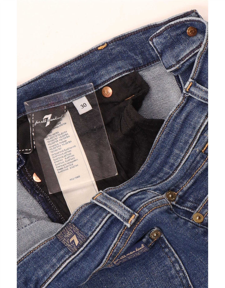 7 For All Mankind Jeans skinny da donna W30 L30 Poliestere blu
