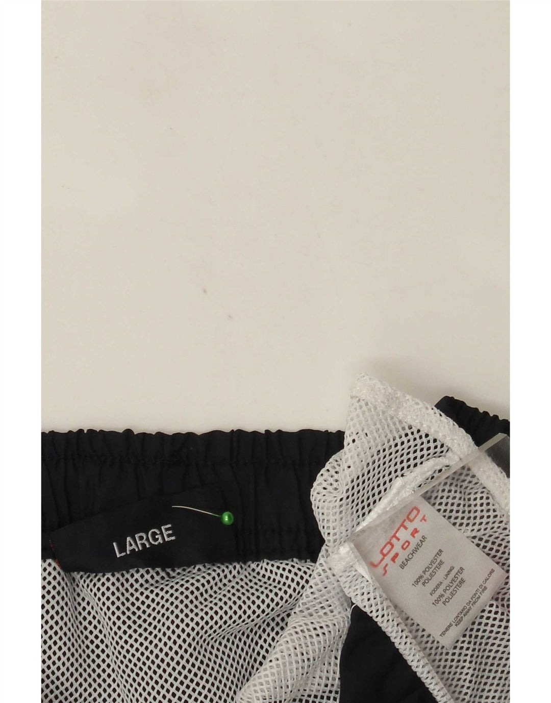 Pantaloncini sportivi grafici da donna Lotto UK 14 Large in poliestere blu navy