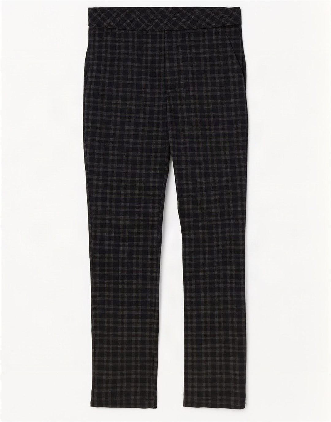 Pantaloni casual da donna Marks & Spencer UK 12 medi W30 L29 quadri marroni