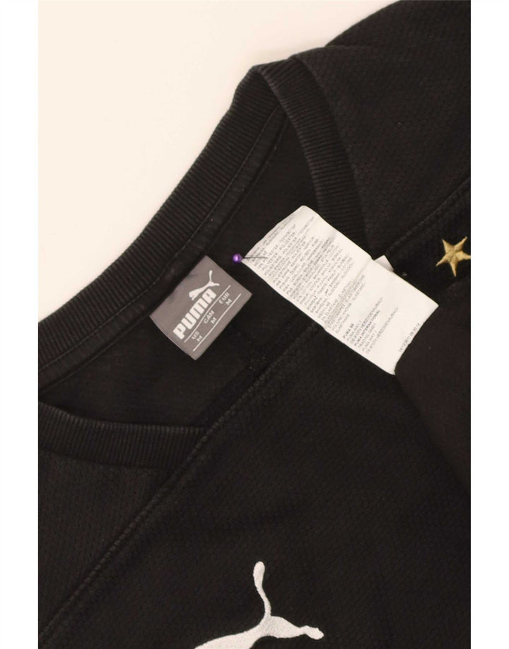 Felpa da uomo Puma BVB Dortmund, maglione medio, cotone nero