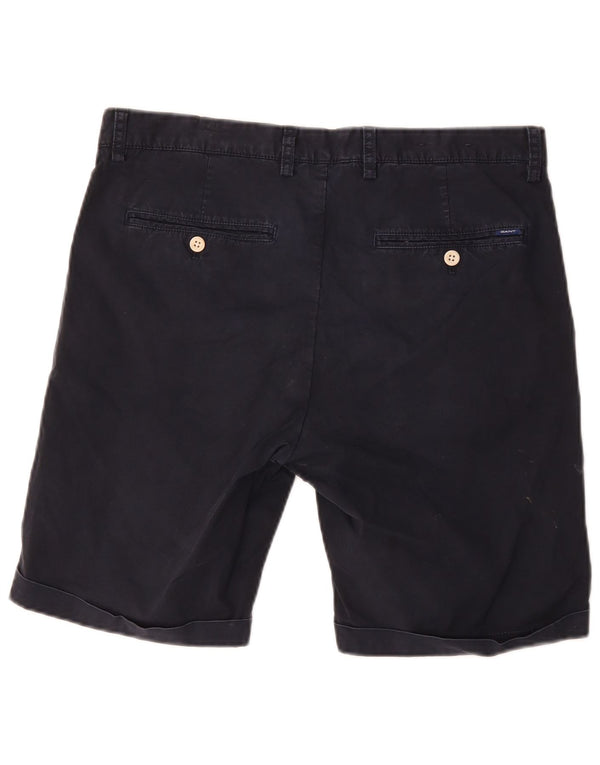 Gant Mens Regular Fit Chino Shorts W32 Medium Navy Blue Cotton