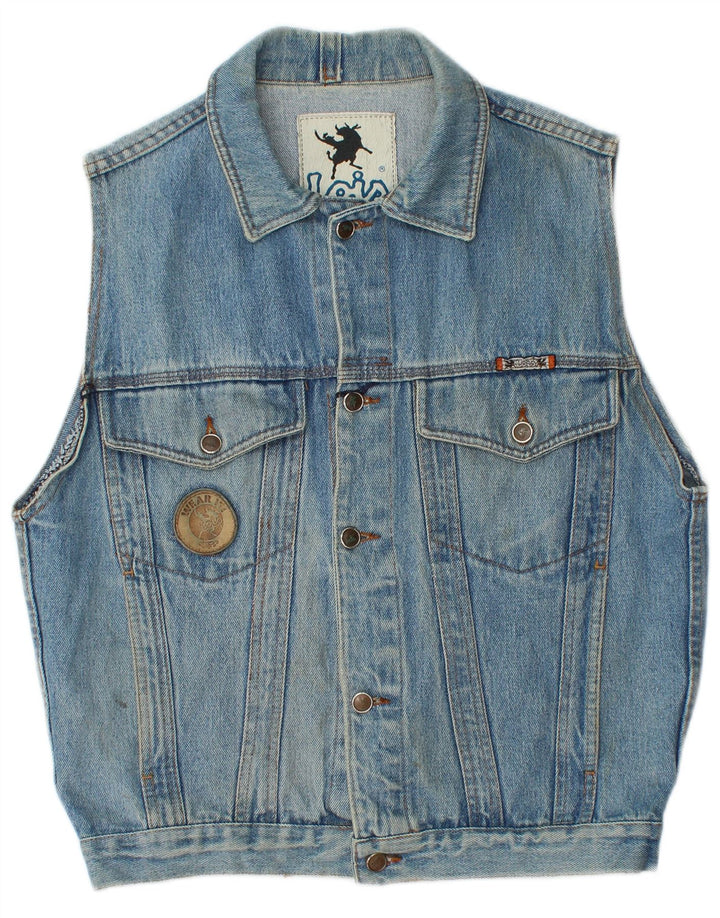 Gilet in denim da uomo Lois UK 38 cotone blu medio