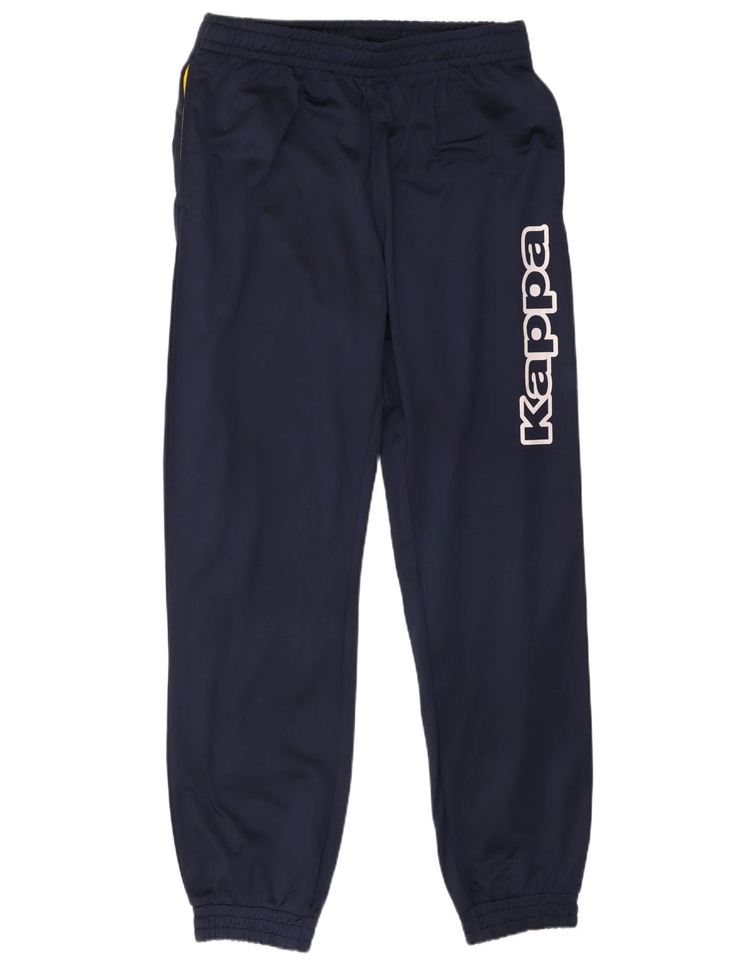 Pantaloni da tuta con grafica Kappa da uomo Joggers medio poliestere blu navy