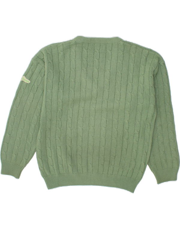 UNIFORM Maglione da uomo con scollo a V grande acrilico verde