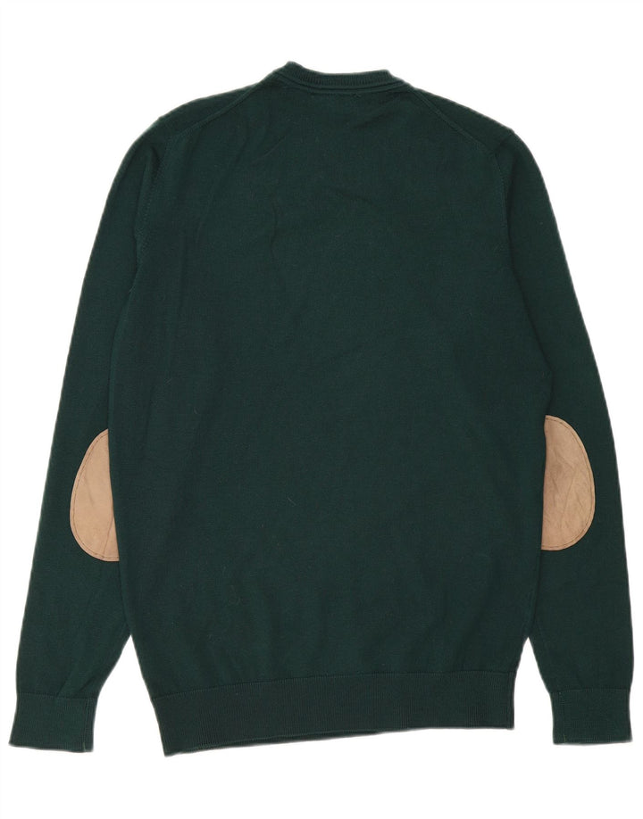 Maglione maglione girocollo da uomo Lacoste taglia 4 lana verde medio