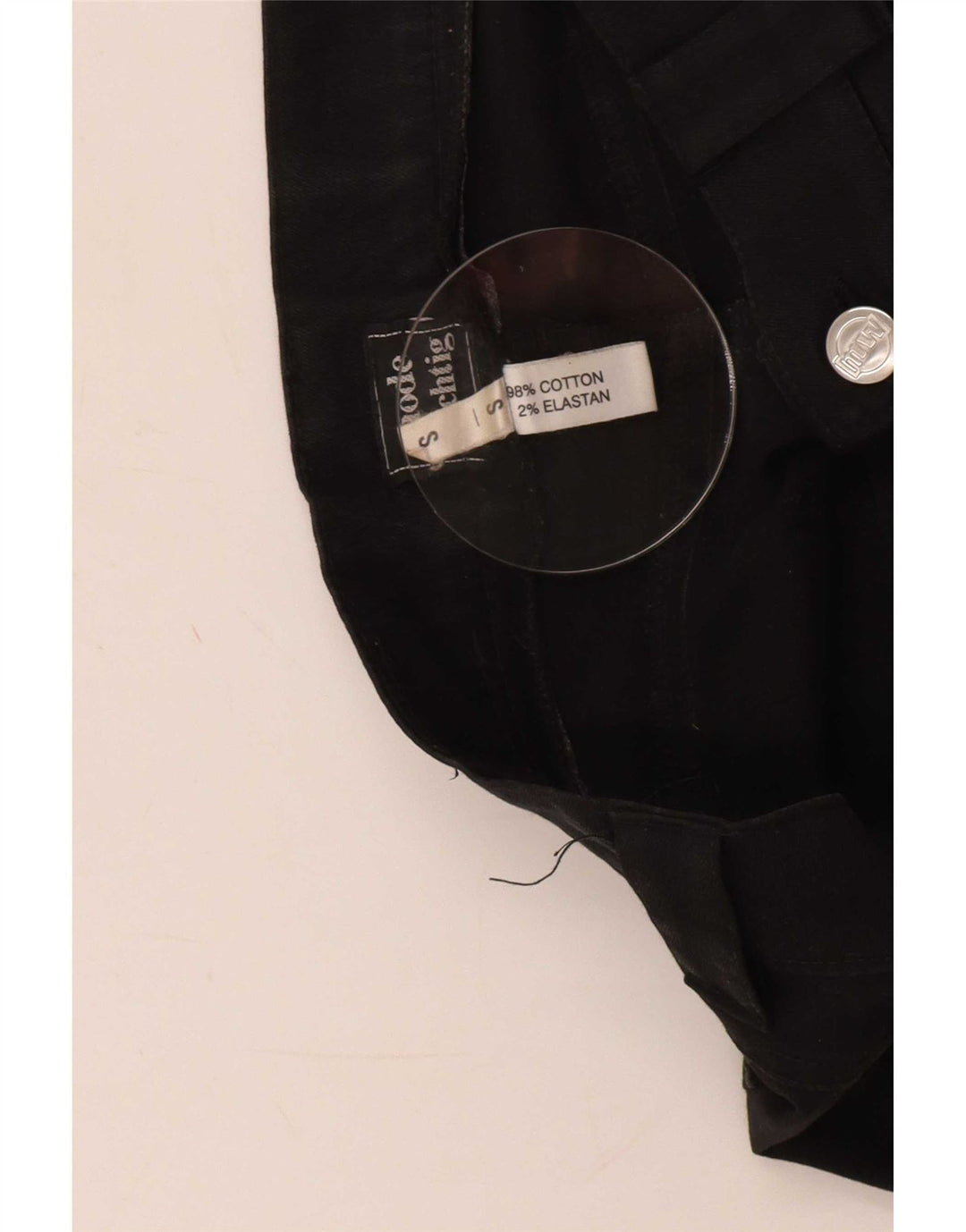 Gonna lunga da donna vintage piccola W30 in cotone nero