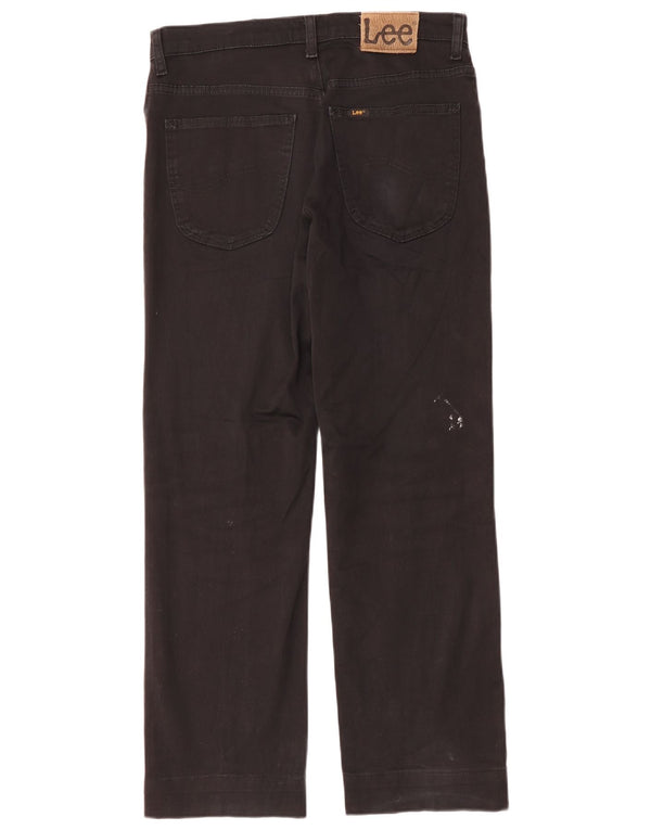 Pantaloni casual dritti da uomo LEE Brooklyn W32 L28 cotone nero