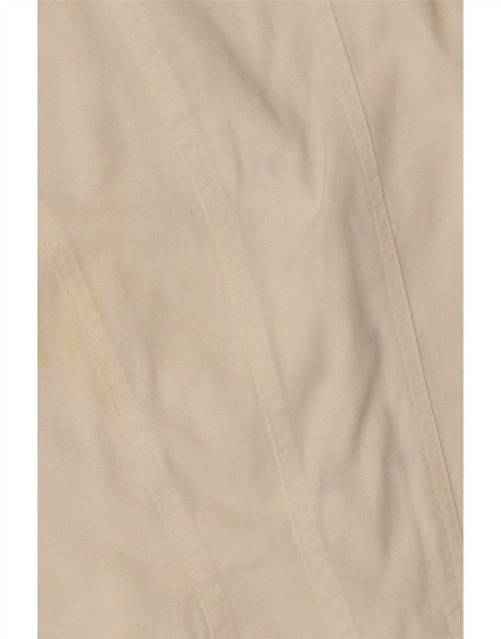 Abito vintage in denim senza maniche da donna UK 12 bianco medio