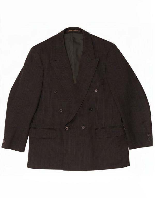 Marks & Spencer Giacca corta da uomo UK 42 XL Gessato nero