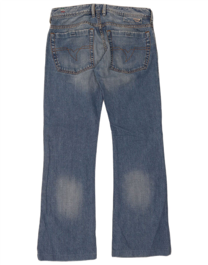 Diesel Uomo Zathan Bootcut Jeans W31 L30 Cotone Blu