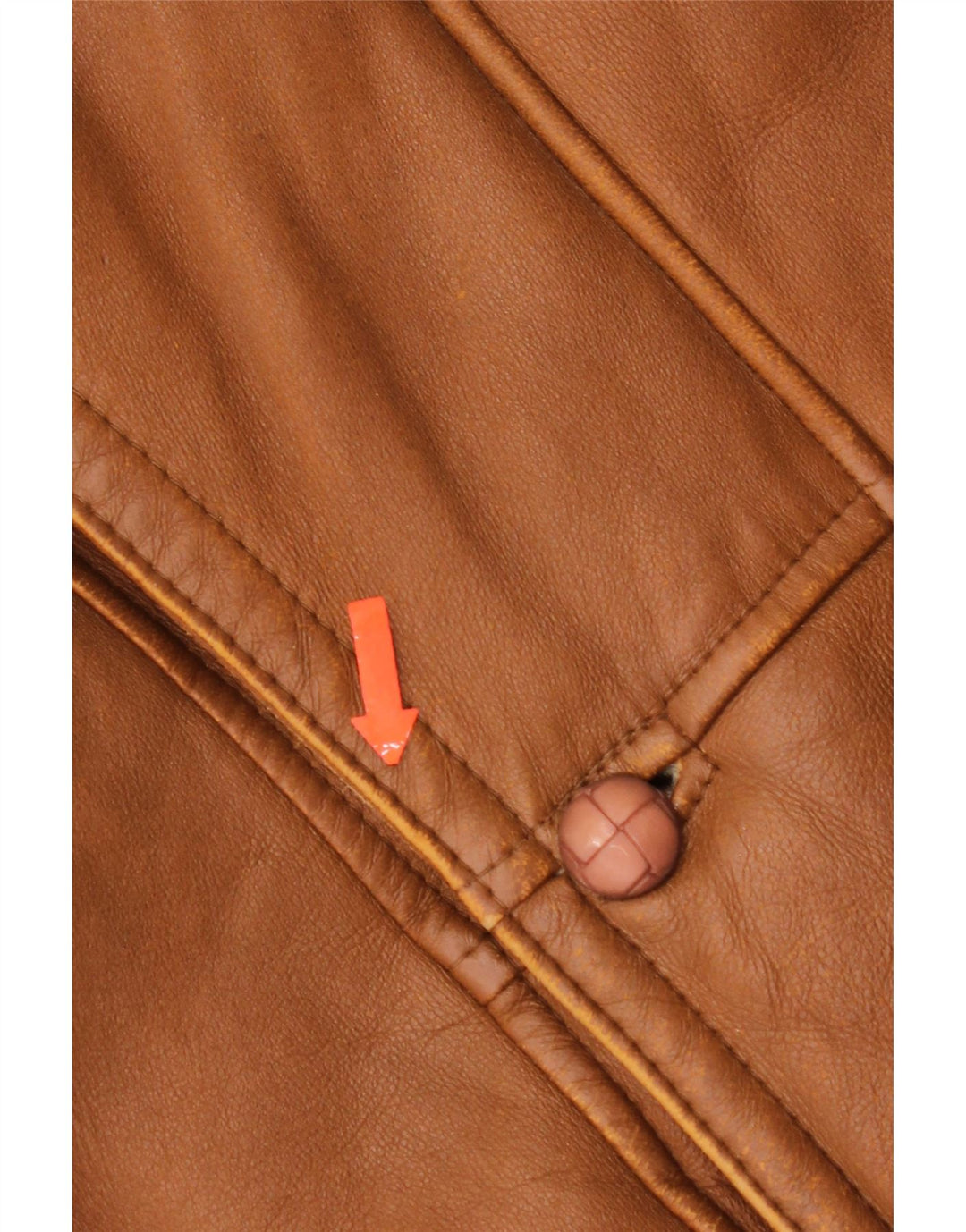 Giacca in shearling vintage da donna IT 50 Shearling marrone grande