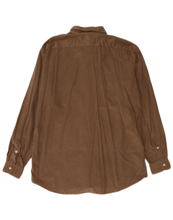 Polo Ralph Lauren Camicia da uomo Ellington in velluto a coste grande in cotone marrone