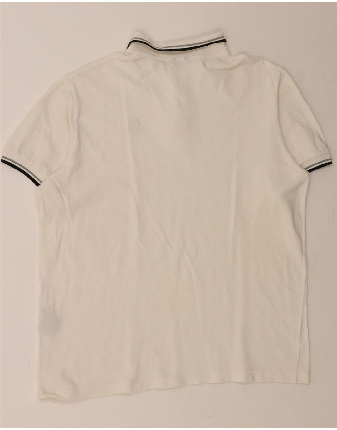 REFRIGIWEAR Mens Polo Shirt 2XL White Cotton Vintage Refrigiwear and Second-Hand Refrigiwear from Messina Hembry 