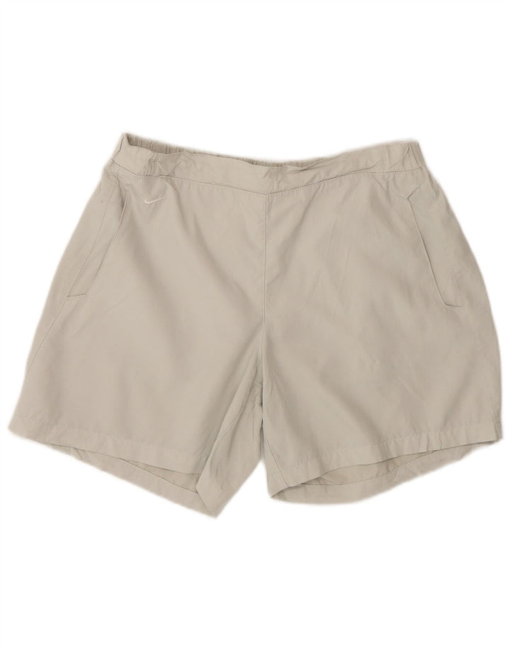 Pantaloncini sportivi Nike da donna UK 8/10 piccoli poliestere grigio