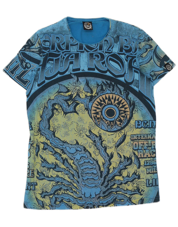 Maglietta grafica da ragazzo Scorpion Bay Top 12-13 anni XL in cotone blu