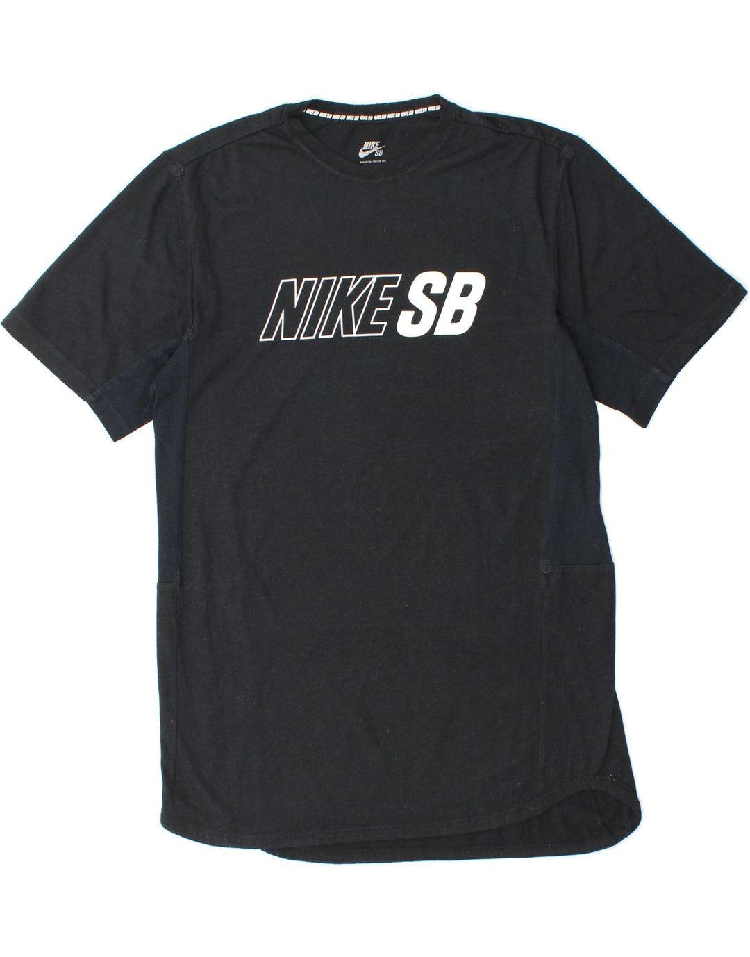 NIKE Mens Dri Fit Graphic T-Shirt Top Medium Black Polyester Vintage Nike and Second-Hand Nike from Messina Hembry 