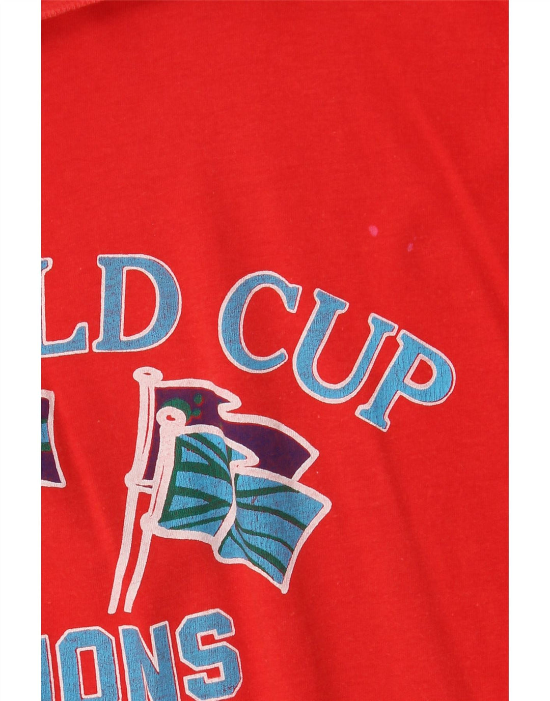 Abito t-shirt con grafica oversize da donna vintage IT 42 cotone rosso medio