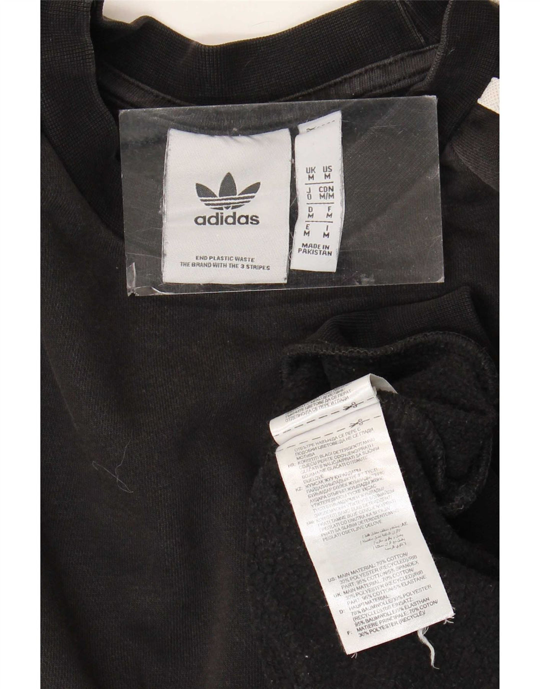 Felpa Adidas Uomo Maglione Medio Nero Cotone
