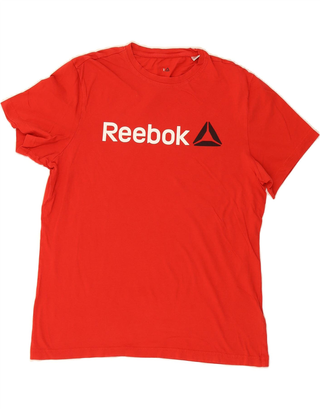 REEBOK Mens Graphic T-Shirt Top Medium Red Cotton Vintage Reebok and Second-Hand Reebok from Messina Hembry 