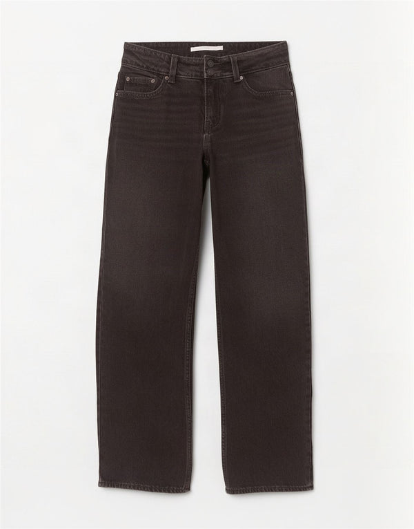 Jeans Levi's a gamba larga da donna W24 L32 neri